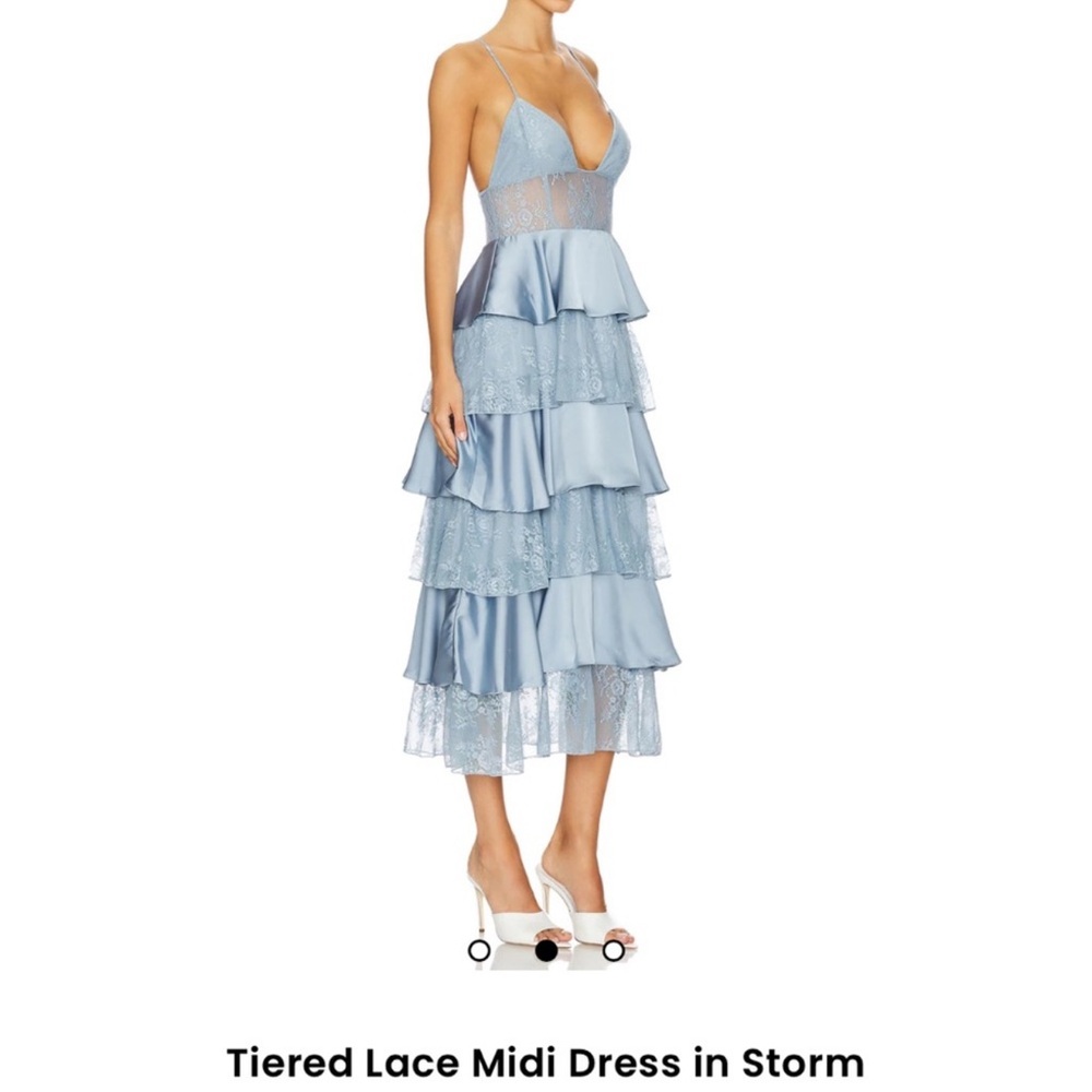 WeWoreWhat Ruffled Tiered Midi Sundress